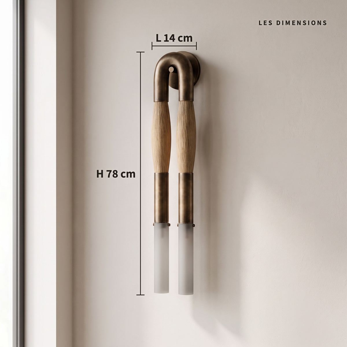 Colonne de cuivre — les dimensions