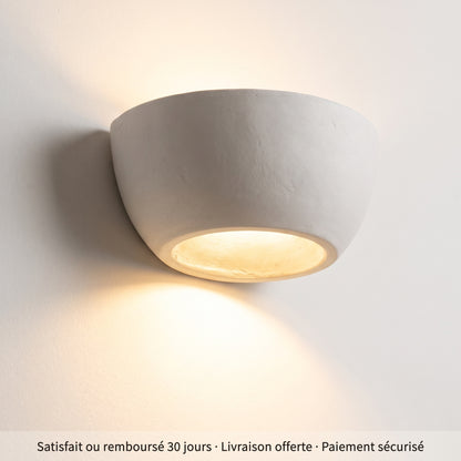Demi-lune de plâtre, lumière haute et basse