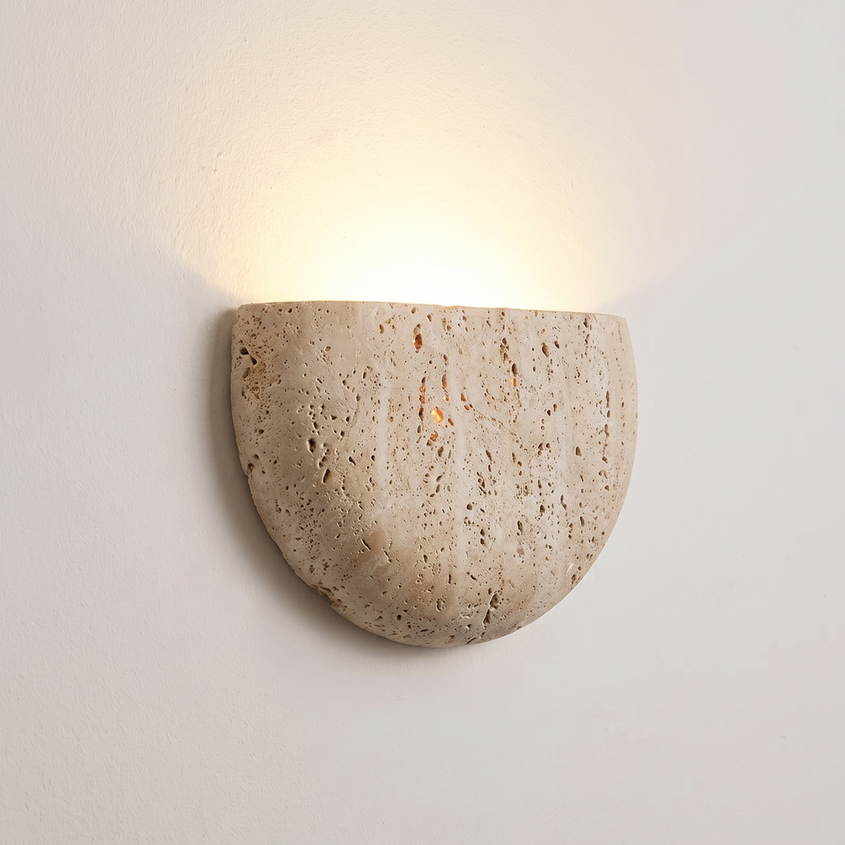 Demi-lune sable, vue de côté