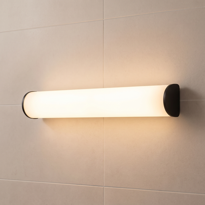 Barre opale, applique de salle de bain, vue de face