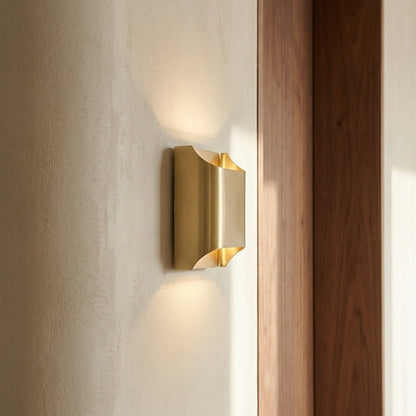 Palet brossé, applique LED de balisage en laiton, 14 cm